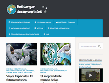 Tablet Screenshot of descargardocumentales.net